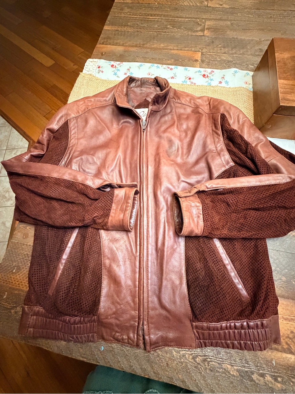 Stunning Vintage 80’s Remy Soft Leather 42 L Jacket with suede features GUC RARE - Picture 5 of 15